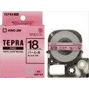 【キングジム】【テプラ】PROテープ パール赤/黒文字 製品型番:SMP18R
