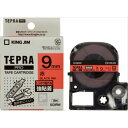 【キングジム】【テプラ】PROテープ 強粘着タイプ 赤/黒文字 製品型番:SC9RW