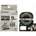 【キングジム】【テプラ】PROテープ 強粘着 白ラベル 黒文字 製品型番:SS9KW