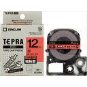 【キングジム】【テプラ】PROテープ 強粘着タイプ赤/黒文字 製品型番:SC12RW