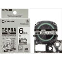 【キングジム】【テプラ】PROテープ 耐熱ラベル 白/黒文字 製品型番:SN6K