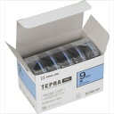 【キングジム】【テプラ】PROテープ カラーラベル パステル 青/黒文字 エコパック(5個入り) 製品型番:SC9B-5P