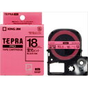 【キングジム】【テプラ】PROテープ 蛍光色 ピンク/黒文字 製品型番:SK18P