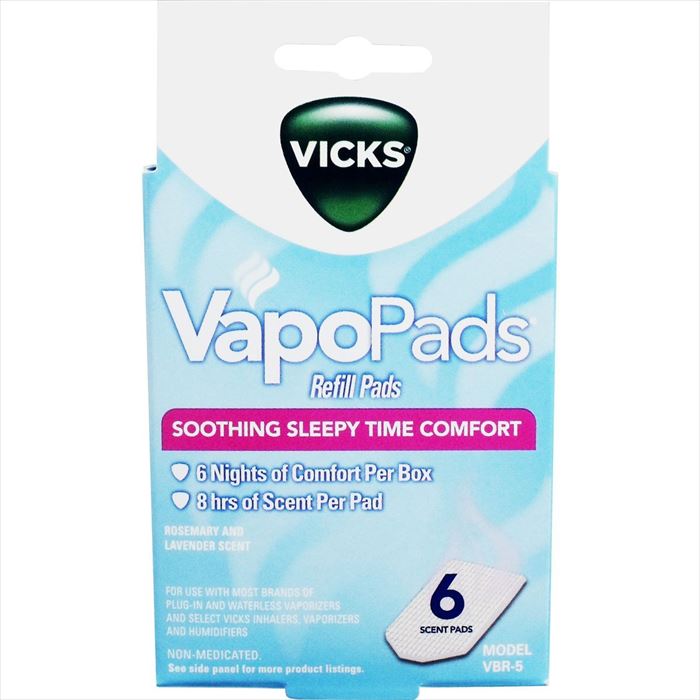 【あす楽 送料無料】スチーム加湿器 ヴィックス V750 専用 芳香パッド 6枚入り VICKS VBR-5A