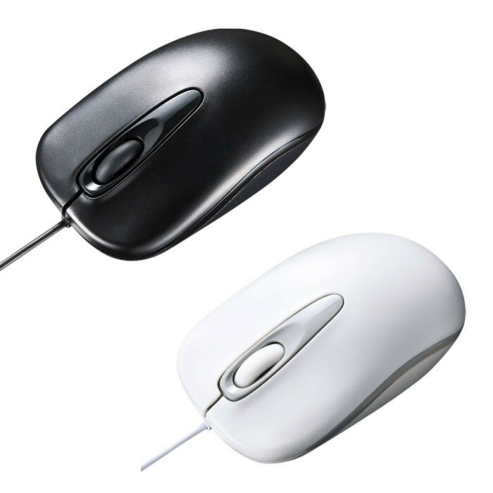 【代引不可】有線ブルーLEDマウス スタンダードな3ボタン まとめ買いに最適な紙箱パッケージ サンワサ..