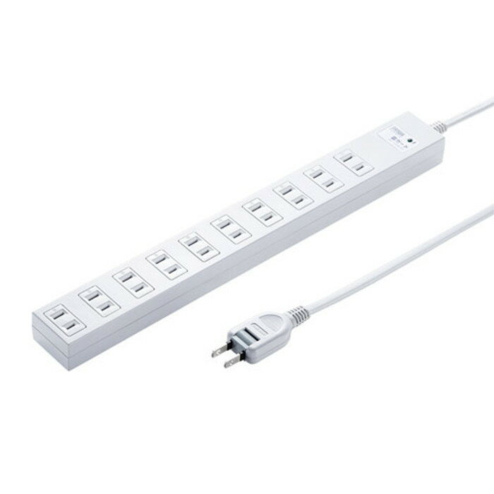 【代引不可】電源タップ 雷ガード シャッター付き差込口 マグネット 一括集中スイッチ ブレーカー スイ..