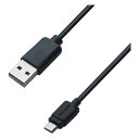 【あす楽】USB充電 同期ケーブル 1.2m 1.8A microUSBコネクタのスマートフォンやタブレットをパソコン等のUSB端子から充電する ブラック カシムラ AJ-466