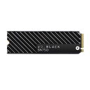 【沖縄 離島配送不可】内蔵SSD WD Blackシリーズ M.2 PCIe Gen 3×4 with NVM Express 2TB M.2 2280 ヒートシンク搭載 Western Digital WDC-WDS200T3XHC