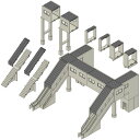 Nゲージ マルチ跨線橋エレベーター付セット 鉄道模型 ジオラマ用品 TOMIX TOMYTEC トミーテック 4073(3)