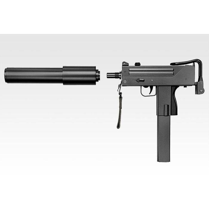 SEARCH WORD：エアガン エアソフトガン air gun 銃 ホビー HOBBY 趣味商品概要：「最も信頼性の高いガン」と評され、20世紀を代表するサブマシンガン・マック10を、サプレッサーとハンドストラップの機能・実用性とともに再現しました。とことん無駄をはぶいたインパクトのあるフォルム、そして金属の質感を思わせる表面のブラスト仕上げにより、マック10のもつ質実剛健なイメージを演出。そしてマック10に欠かせない2つのアクセサリーが、エアソフトガンであってもその効果を発揮します。ホンモノ同様に静音、シンプル、フルオートと三拍子そろった傑作サブマシンガンの魅力をぜひ味わってください。コンパクトメカBOX：従来電動ガンの性能を小型のメカBOXに凝縮。命中精度や飛距離を保ったまま、よりコンパクトなモデルをラインナップできるようになりました。2つのアクセサリー：マック10に欠かせない大型のサウンドサプレッサーとハンドストラップが付属します。ハンドストラップは1970年代に作られたオリジナルの色合いや強度、織りや縫製にまでこだわって再現しました。リアルな可動ギミック：ストックは本物同様に伸縮や取り外しが可能になっています。また、ハンドルを回転させるボルトロック機構など、細かい部分にまでリアルさを追求しました。各種マズルオプションに対応：フラッシュハイダーを取り外せば、サイレンサーなど14mm逆ネジ仕様のマズルオプションを取り付けることができます。EX変換アダプター付属：EX変換アダプターによって、7.2Vマイクロ500バッテリーが使用可能。安全のために、セレクターをセフティ位置にしないとバッテリー交換ができない仕様になっています。スチールプレス製マガジン：装弾数65発、スチールプレス製のアウターシェル（外装カバー）を採用したリアルなマガジンです。■可変ホップアップシステム 搭載■フルオート（連発）/セミオート（単発） 切替式商品仕様：■メーカー：東京マルイ■JANコード：4952839175366■商品名：電動コンパクトマシンガン MAC10■型番：4952839175366■全長：295 mm / 548 mm（ストック伸長時）■銃身長：131 mm■重量：1,400 g（バッテリー含まず）■弾丸：6mm BB（0.2?0.25g）■動力源：7.2VマイクロバッテリーEX（生産終了 ※1）7.2Vニッケル水素マイクロ500バッテリー（※2）+ EX変換アダプター ※1充電には専用の「マイクロバッテリーEX専用充電器」をご使用ください。 ※2充電には専用の「マイクロ500バッテリー専用充電器」をご使用ください。■装弾数：65 発■型名：Mac10■種類：サブマシンガン / PDW※商品概要、仕様、サービス内容及び企業情報などは商品発表時点のものです。※最新の情報に関しましては、メーカーサイトをご覧ください。※発売前予約商品についてはメーカーの商品製造数により納期が遅れる場合やご注文キャンセルをお願いする場合がございます。