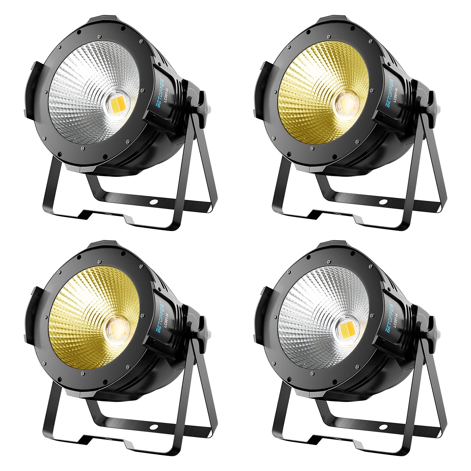 楽天湖南オンラインBETOPPER 100W COB LED 舞台照明 撮影録画スポットライトステージライトDJ ストロボ効果 DMX-512 2/4CH Party Light 音声起動 照明ライト省エネ/演出/舞台/ディスコ/パーティー/結婚式/クラブ/バー DMX制御