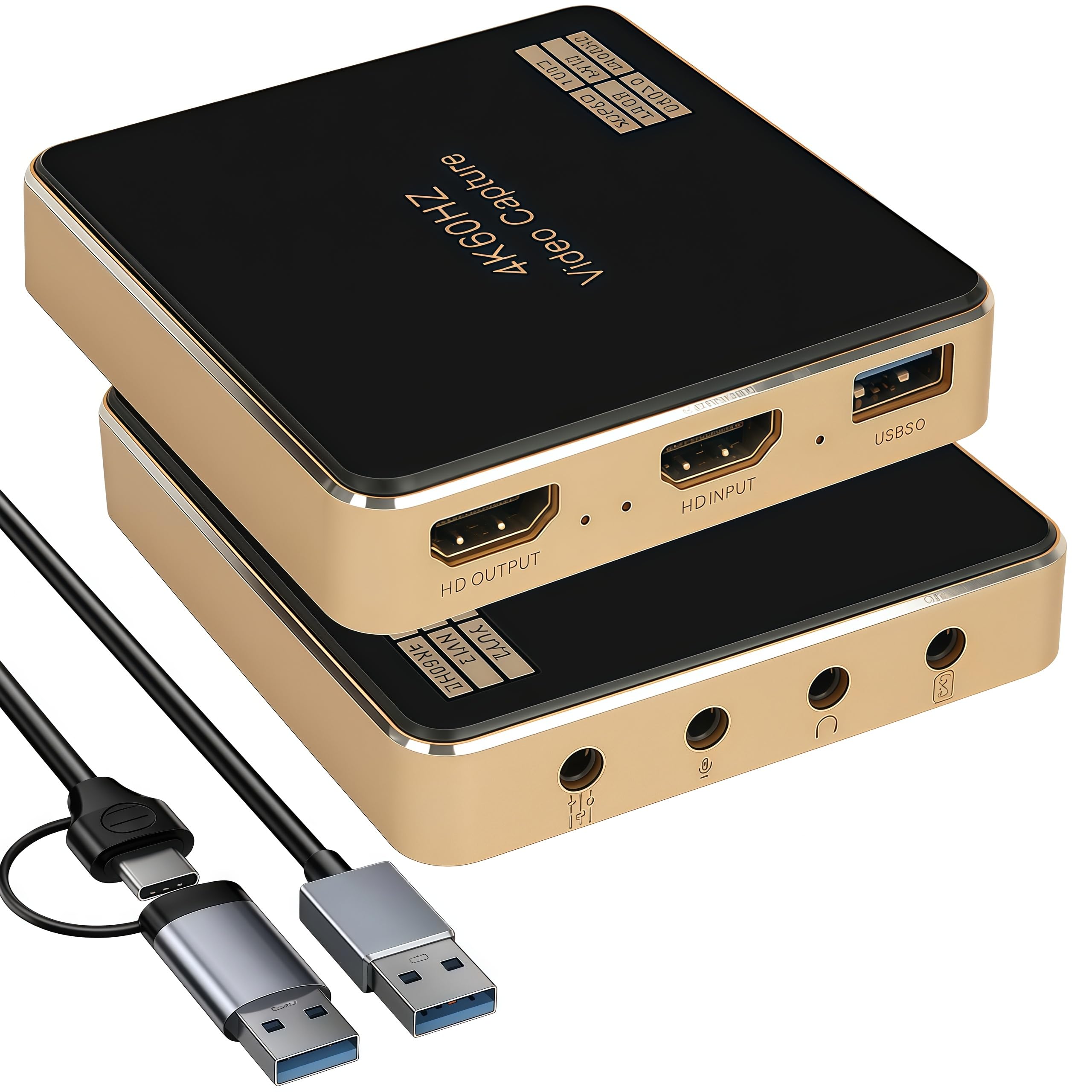 4K@60Hz HDMI キャプチャーボード Switch対応 パススルー 機能を搭載しています 1080P@240Hz HDR VRR USB3.0 5Gbps高速伝送 低遅延 ゲーム実況生配信ライブ、ビデオ会議録画、リアルタイムストリーミング 画面共有