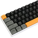 yellow CSAカスタムキーキャップ、160キーダブルショットキーキャップセットはCherry/Gateron MXスイッチ60%/64/GK61ゲーミングメカニカルキーボード用