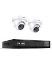 ZOSI 1080P 防犯カメラシステム 5MP Lite 8CHレコ...(3)
