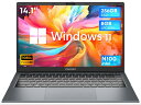 ノートパソコン GemiBook XPro CHUWI 14.1インチ 第12世代 N100 WIFI 6対応 Windows 11 搭載 8GB RAM+256GB ROM 最大3.4 GHz + SSD拡張1920*1080 16:9 IPS広視野角/