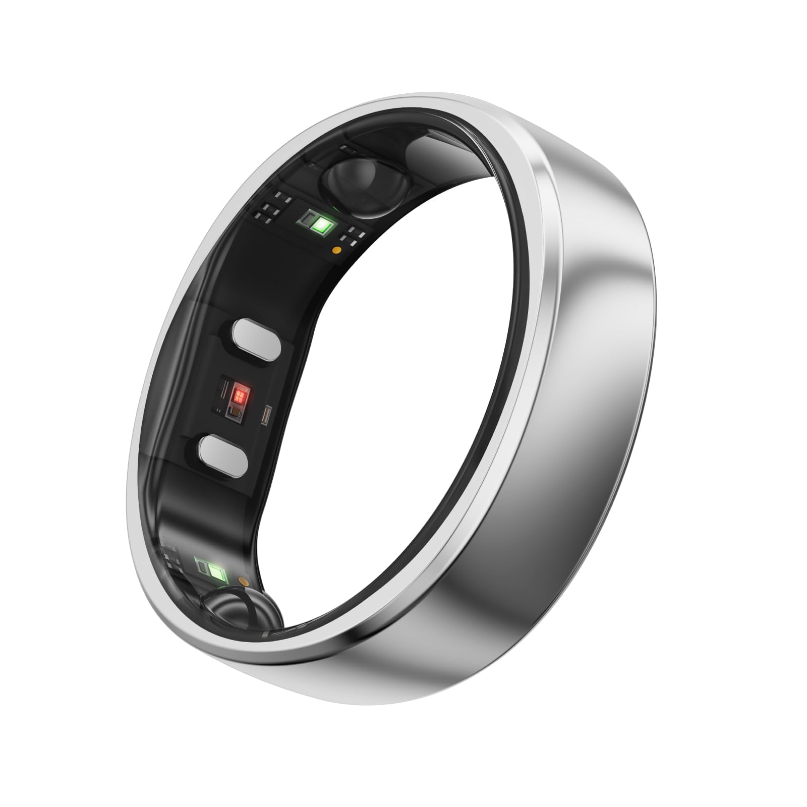 楽天湖南オンラインRingConn Gen 2 スマートリング|アプリ購読不要、まずサイジングキットでサイズ確認、バッテリー持続最長12日、睡眠・心拍・ストレス・女性の健康管理・フィットネス追跡、Android & iOS対応（シルバー、サイズ14）