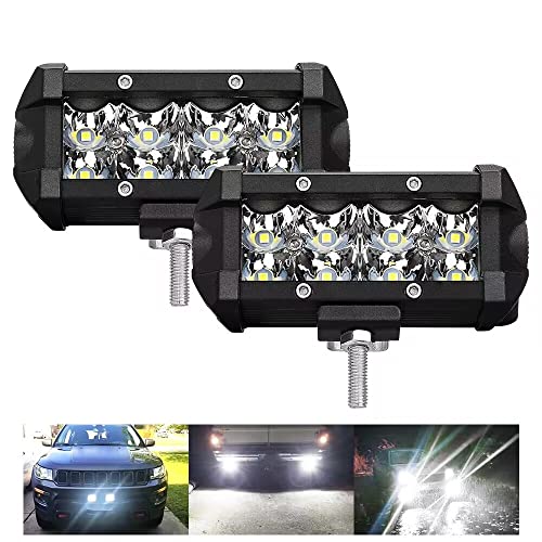 ブレイブ・ウェイ led作業灯 ワークライト 12V/24V汎用 48W LEDワークライト 車 4インチ 10000LM 6500K led バーライト IP68防水 耐衝撃 長寿命 作業灯 車 軽量タイプ 除雪車 船舶 農業機械 トラック 各種作業車対