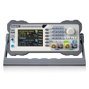 Cleqee 80Mhz 信号発生器 デュアルチャネル プログラマブル デジタル信号発生器 任意波発生器 信号源 周波数変調 振幅変調 DDS信号発生器 周波数計 高精度3.5インチTFTカラーLCD PSG9080 関数発生器 300MSa / sカウン