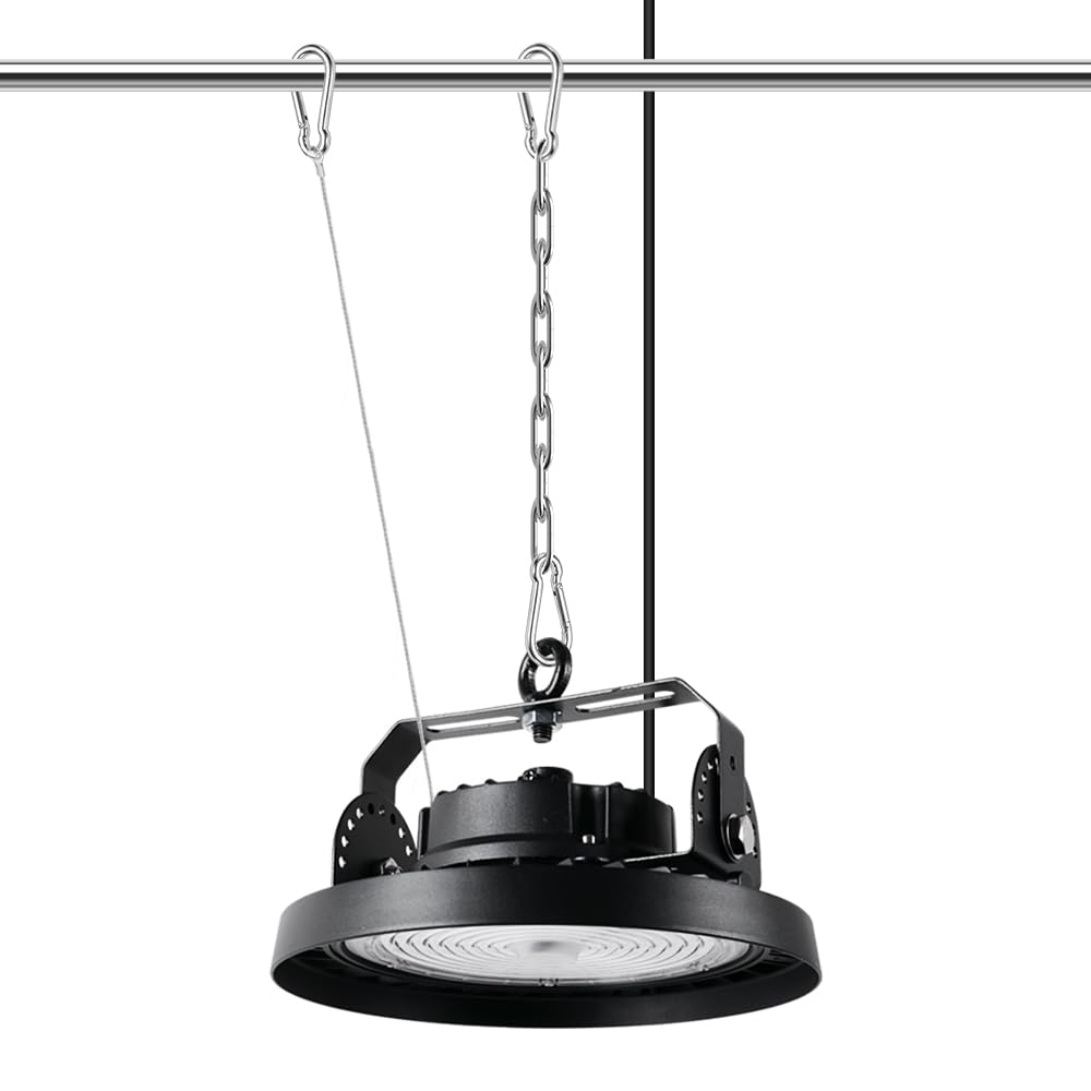樂天商城 - LED高天井灯 100W UFO型 ハイベイライト 水銀灯1000W相当 高輝度16000lm 昼光色 6000K IP66防水防塵 無騒音 防虫 PSE認証 工場 倉庫 駐車場 体育館 屋内外兼用 省エネ 長寿命50000時間 3Mプラグコード付き 3年