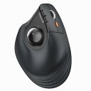 ProtoArc EM05 NLバーティカル トラックボールマウス 縦型62° 2.4GとBluetooth両対応 ワイヤレス 5段階DPI 200/400/800/1200/1600 7ボタン 光学式 右手用 USB充電式 大容量の電池搭載 長時間PC作