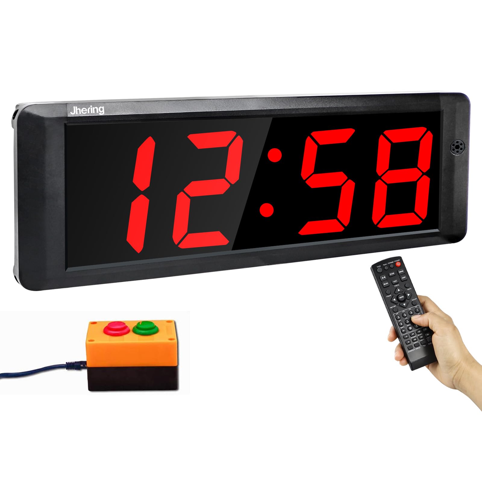 Jhering スポーツタイマー デジタル 得点板 トレーニング タイマー ストップウォッチ 多機能 インター..