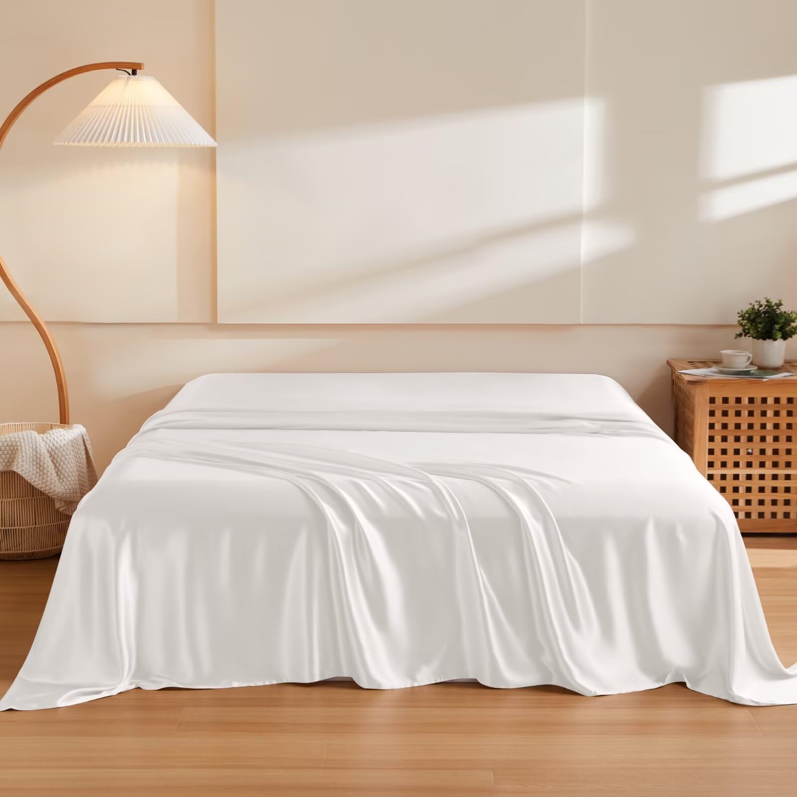 [THXSILK] シルクフラットシーツ 100%19匁シルク 無地 洗える 吸水速乾 ホテル仕様 摩擦軽減 静電気防..