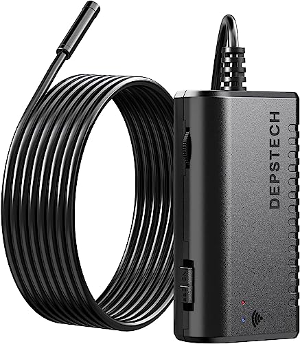 DEPSTECH ワイヤレス内視鏡 ファイバースコープ 1080P フルHD IP67防水 極細レンズ WiFi接続 工業用 ボアスコープ iphone android ios対応 LED搭載 明るさ調節 マイクロスコープ 検査カメラ 掃除 排水口/水道管