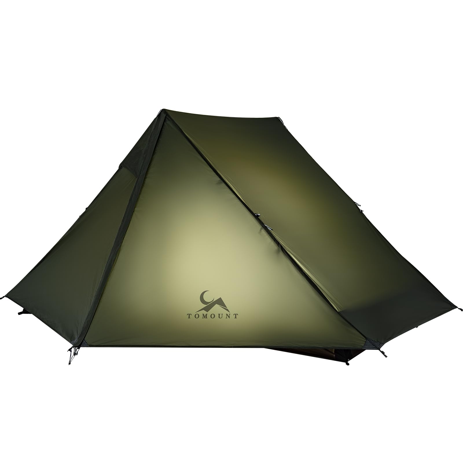 楽天湖南オンラインTOMOUNT 登山用テント 2人用 超軽量 1.5kg PU3000mm 組立簡単 前室付き 通気 コンパクト バイク アウトドア 徒歩用テント 組立簡単 ツーリング サイクリング （ダークグリーン 2人）