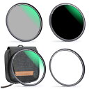 K&F Concept 82mm マグネット式ND1000+CPLフィルター+MCUVフィルターセット 磁気吸着 装着便利 AGC光学ガラス 高透過率 低い反射率 28層ナノコーティング 超薄枠 撥水防汚キズ防止 フィルターバッグ 磁気アダプターリング付属