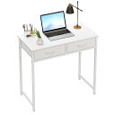 WOHOMO デスク 引き出し付き 収納 机 small study desk and makeup table for center living room bedroom コンパクト 勉強机 学習机 パソコン pcデスク 一人暮らし用 作業机 テレワー