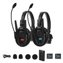 SYNCO XTalk XPro2 XPro X2 2.4GHz ワイヤレスヘッドセットインターコムシステムマイクランダムマスターデバイス500m動作範囲リアルタイムモニタリングAIノイズ低減映画撮影ライブショー用 (2個)