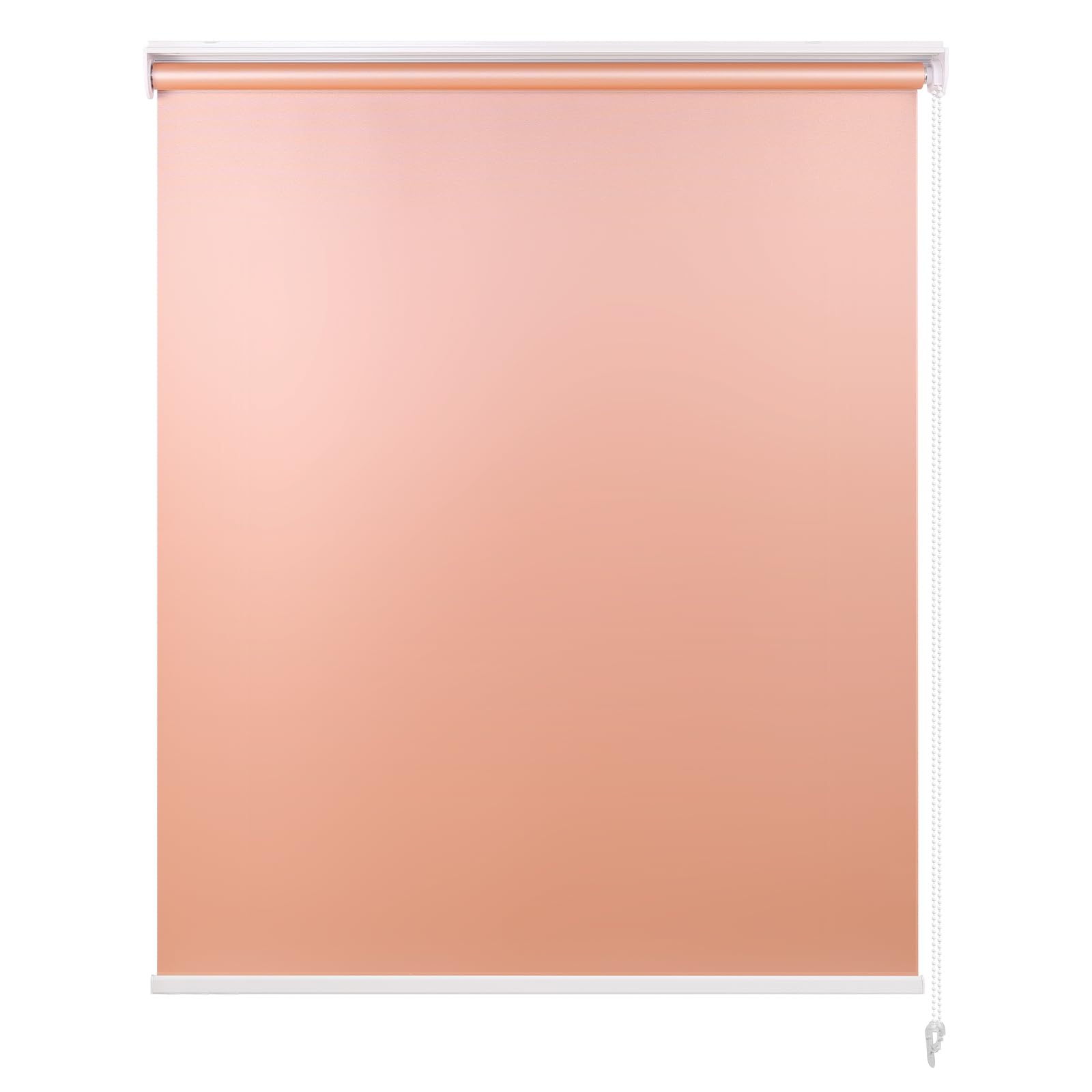 Hong pu TAO ロールスクリーン ロールカーテン チェーン式 防水 1級遮光 防音 表裏同色 遮熱 防寒 省エネ 目隠し UVカット ベッドルーム キッチン リピング 簡単取付け シンプル 無地 丈220cm 幅80cm ライトオレンジ