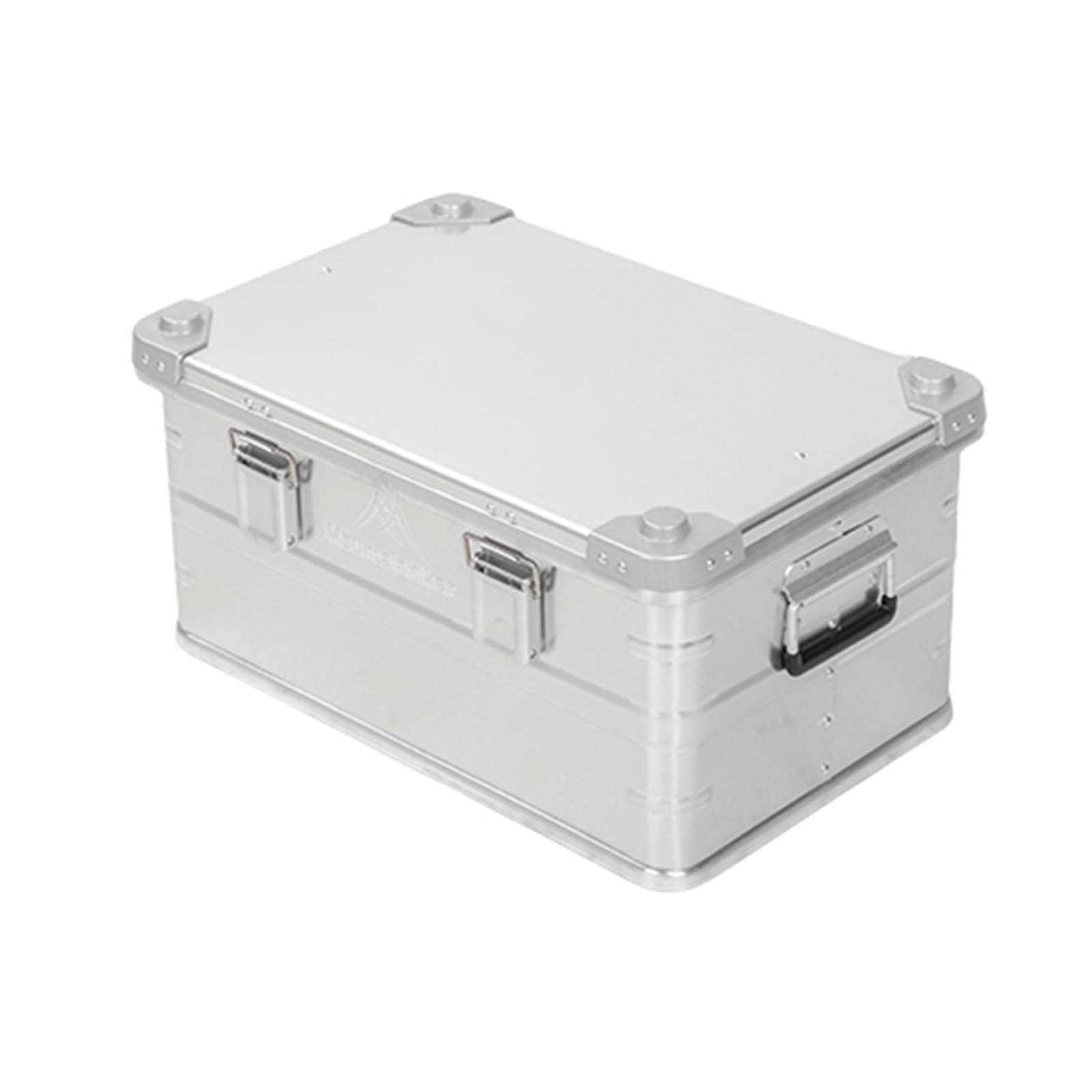 楽天湖南オンラインMountainhiker 50Lアルミコンテナボックス|キャンプ収納・車載・アウトドア・防災用収納ケース|アルミマグネシウム合金製|頑丈＆スタッキング可能|複数サイズ展開あり