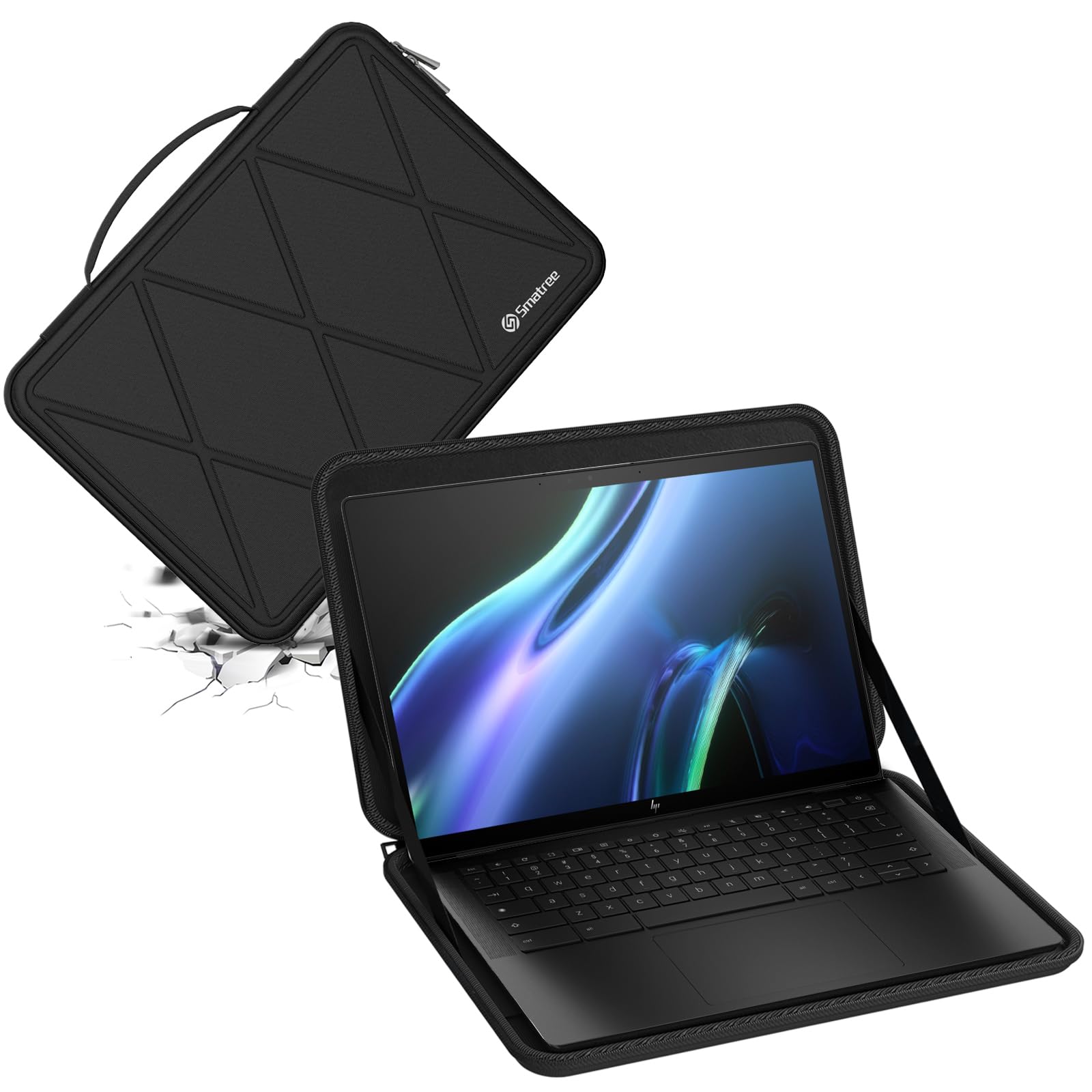 Smatree 14インチハードEVA保護スリーブケース 14インチ HP EliteBook X G1i 14 AI PC、Envy x360 14-fa、Chromebook x360 ラップトップ 14ct-cd000/14c-cd0097nr、Dr