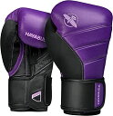 Hayabusa T3ボクシンググローブ(男女兼用) - パープル/ブラック, 14oz