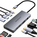 USB C ハブ 10in1 HDMI 4K@30Hz PD3.0 急...(3)