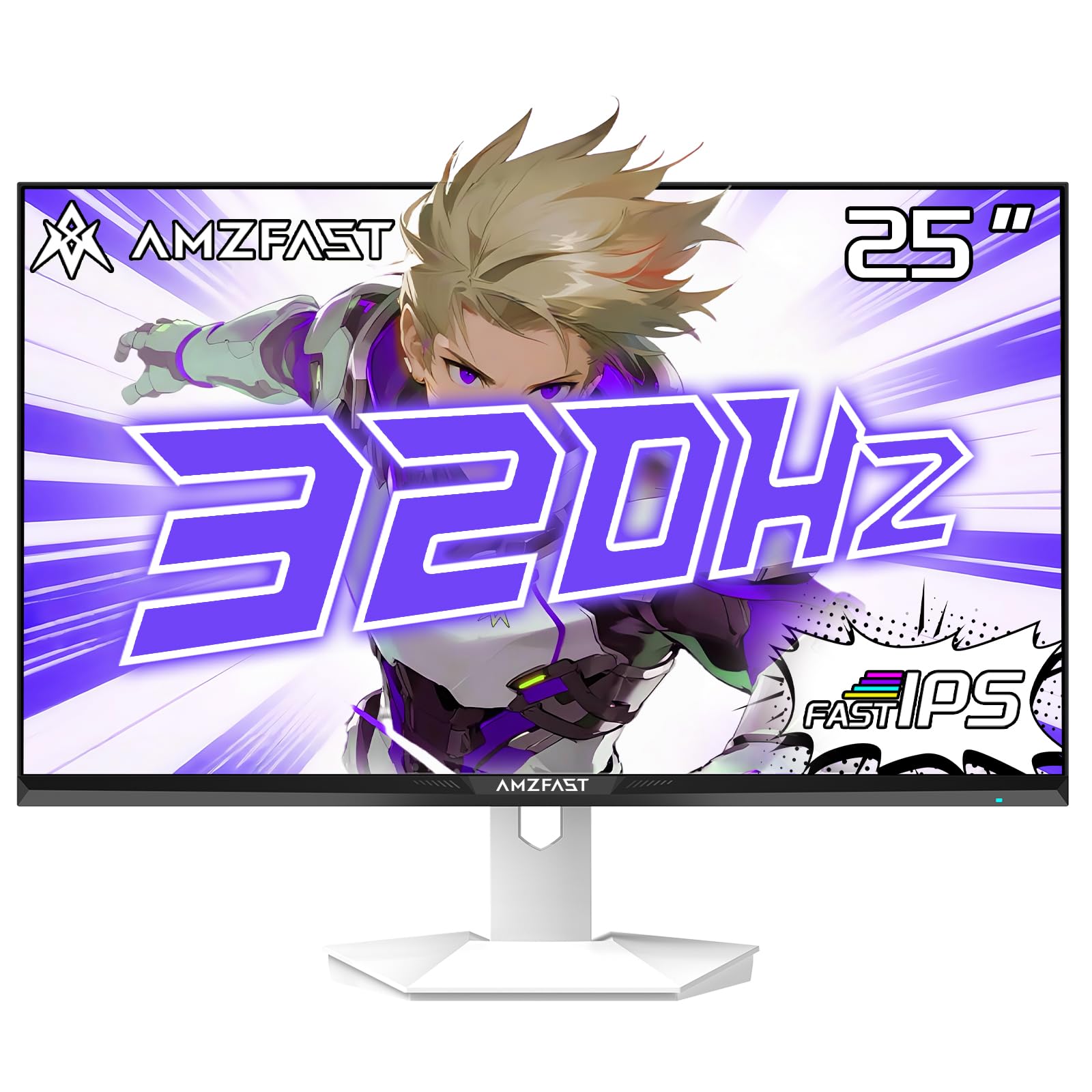 Amzfast 25 320Hz ߥ󥰥˥ Fast IPS (1msMPRT /sRGB120%/320cd/m) /Adaptive Syncб / HDMI2.02 DP1.42 ֥롼饤 5ǯݾ ۥ磻 AMZG