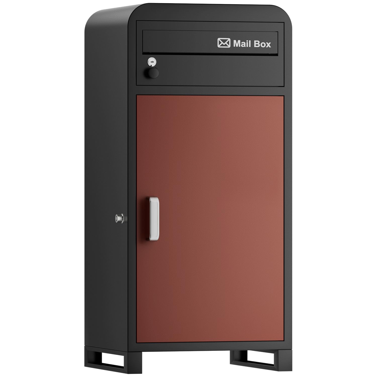 【複数投函可能/ポスト一体型/大容量】 VARNIC 宅配ボックス 組み立て不要 屋外 大容量 宅配BOX 防水・..