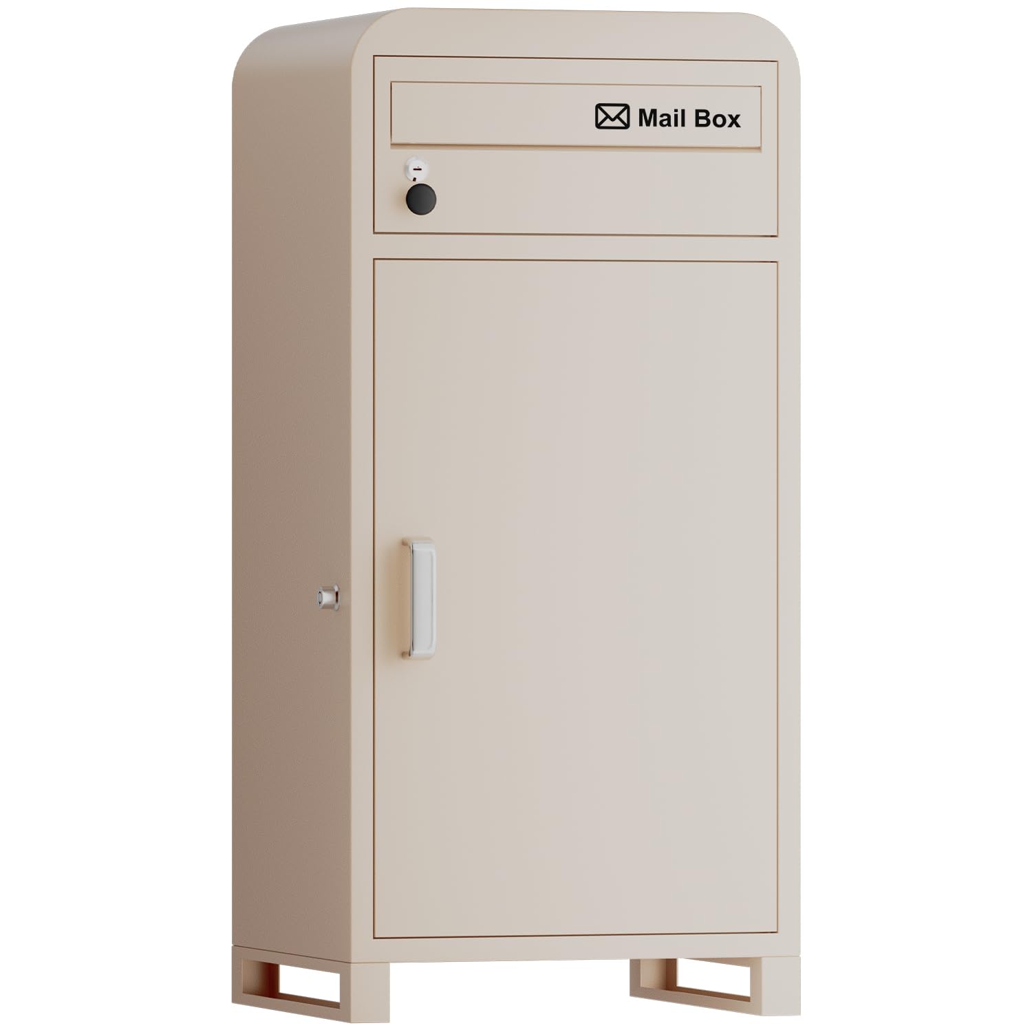 【複数投函可能/ポスト一体型/大容量】 VARNIC 宅配ボックス 組み立て不要 屋外 大容量 宅配BOX 防水・..