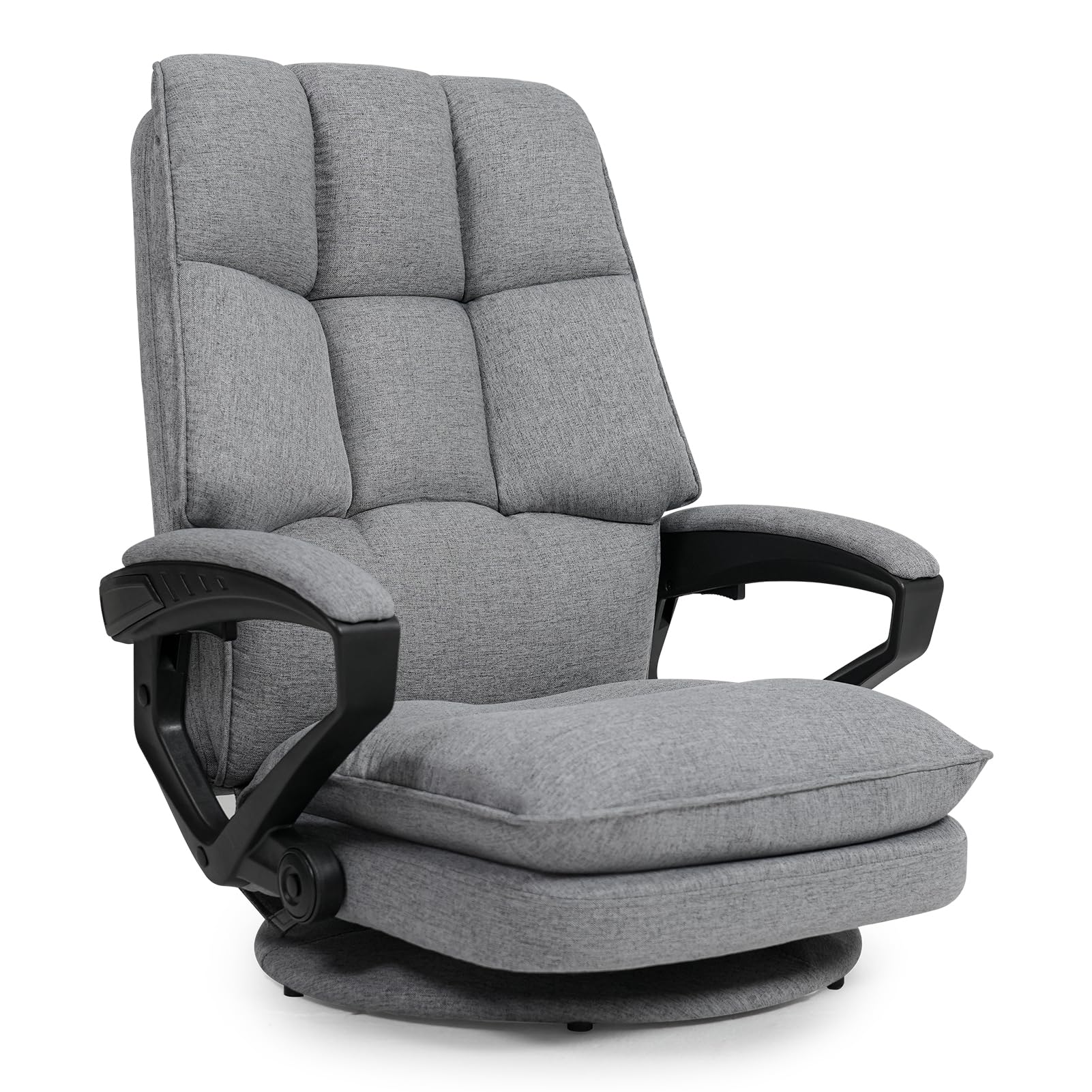 SeekFun ゲーミングチェア ゲーミング座椅子 腰が痛くならない 360°回転 二重層クッション デスクチェ..