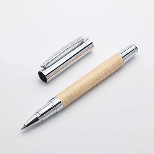 LACHIEVA LUX 高級筆記具 天然木カエデ、ドイツ製のペン先 水性ボールペンギフトセット 贈り物