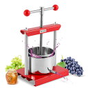 Spolehli 2L手動 グレープフルーツ絞り器 蜂蜜圧搾機 脱水機 2/3/5L容積選択でき フィルター/ホース別売 工事不要 蜂蜜/グレープフルーツ/スイカ/豆腐/チーズ 蜂蜜分離器 ジューサー 家庭用 業務用 日本語説明書付き (2L 赤い)