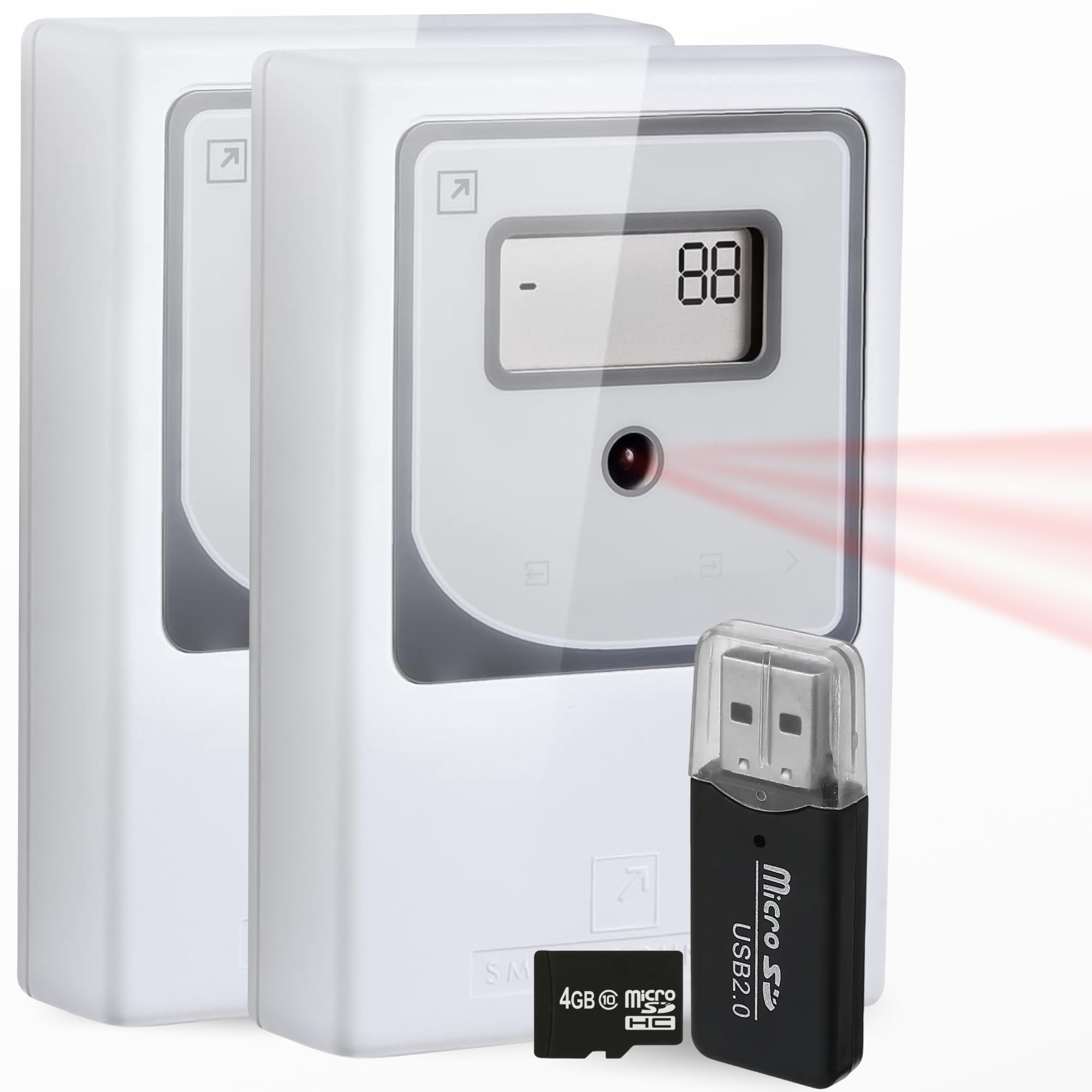 スマートな反対の小売りの人々は表示と反対します-赤外線及び無線電信、電池式及び無許可の調整、データ記憶、一時間毎及び毎日の統計量から保護されて