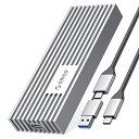 ORICO M.2 SSD 外付けケース 20Gbps NVMe ケース USB3.2 Gen2x2 USB-C PCIe ケース NVMe M-Key/M B Key SSD 2230/2242/2260/2280用 アルミM2 SSDケース 最大4TB