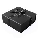 JiaWei ギフトボックス 45 x 37 x 18cm, 弓付きギフトボックス, ふた付きマグネットプレゼントぼっ, 高級 ギフトボックス, プレゼントボッ...