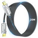 8K 光ファイバー HDMI 2.1ケーブル 20M HDMI ケーブル 48Gbps 超高速伝送 信号無損失 長距離配線 8K@60Hz/4K@120Hz 7680*4320の下位互換性 48Gbps 8K@60Hz 4K@120Hz 超高速伝送(20m