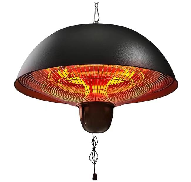 ハロゲンヒーター 吊り下げ式パティオヒーター 赤外線ヒーター 屋外/屋内ヒーター 電気ヒーター ヒータ..