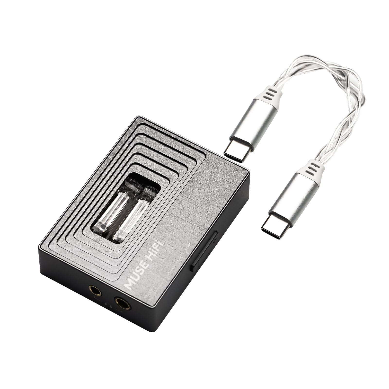 DAC HiFiGo MUSEHiFi M3 Ultra ポータブルアンプ DAC/AMP 小型 アンプ usb dac 世界初の超小型JAN6418真空管搭載 ES9028Q2M チップ 32bit 384kHz / DSD256 3重振動減衰 460/ konanonline-10397714 湖南オンライン パッケージ画像
