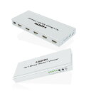 RUBU HDMI切替器 4入1出力 4画面同時表示 データ自動認識 クアッド・マルチビュー 高速配信データ 対応 リモコン操作 HDMI分配器 セレクター 1080P@60Hz データの出力対応 自動 手動 操作対応 ハイビジョン画面対応 DVD プロジ