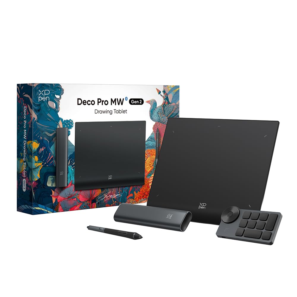 楽天湖南オンラインXPPen ペンタブ X3 Proペン ペンタブレット 16Kレベル筆圧検知 9x6インチ 左手デバイス付き ワイヤレス接続 【2年メーカー保証】 お絵かきソフト付 Android Windows macOS Linux対応 イラスト 動画編集 Deco